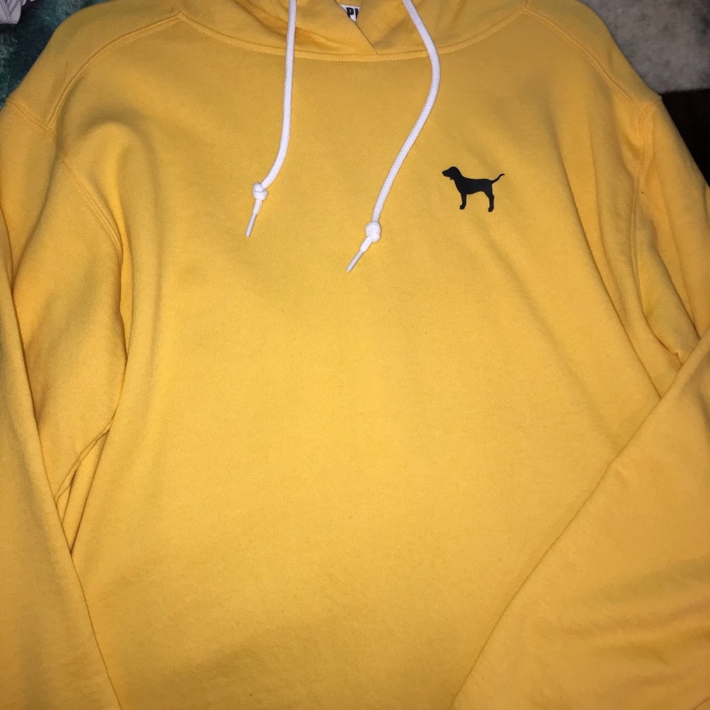 Ladies Yellow PINK brand hoodie size M